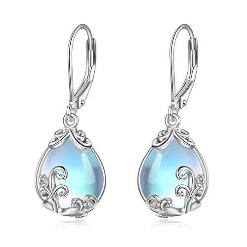 925 Sterling Silver Drop Earring Lever-backs for Women