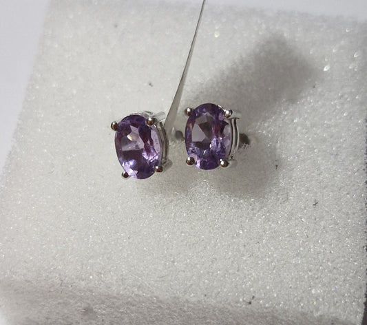 Gorgeous Stirling Silver Amethyst earrings