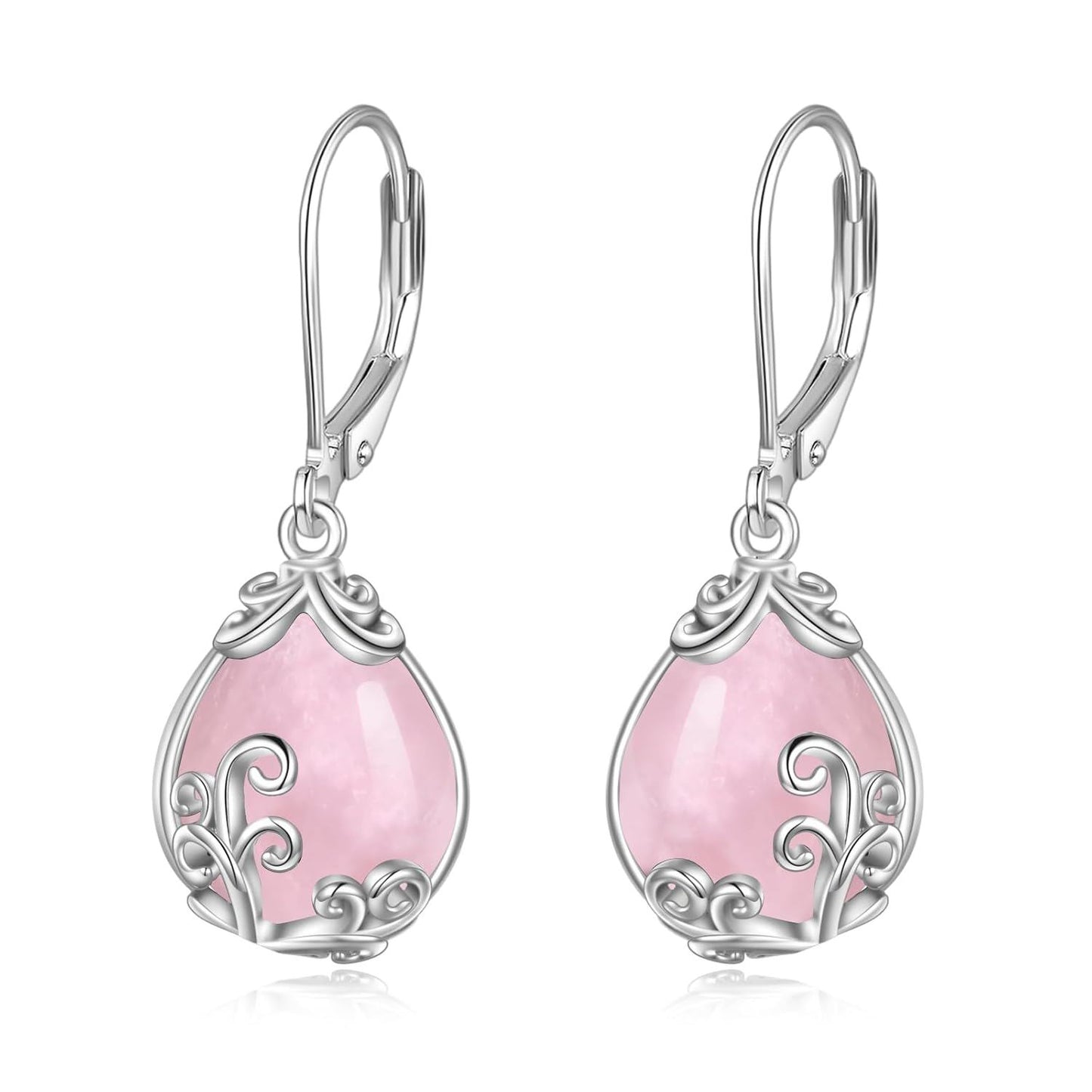 925 Sterling Silver Drop Earring Lever-backs for Women