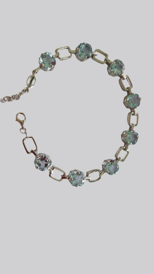 8 CTW Swiss Blue Topaz Bracelet