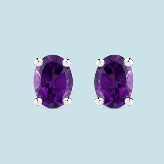 Gorgeous Stirling Silver Amethyst earrings
