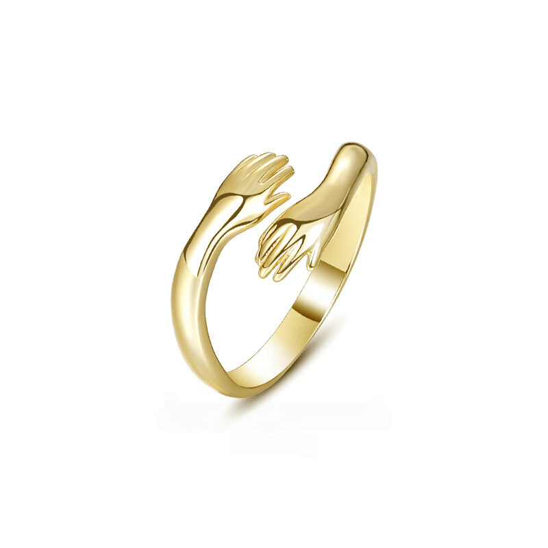 A29. 925 Sterling Silver Minimalist Stacking Ring Ins Retro Open Adjustable Finger Rings For Women