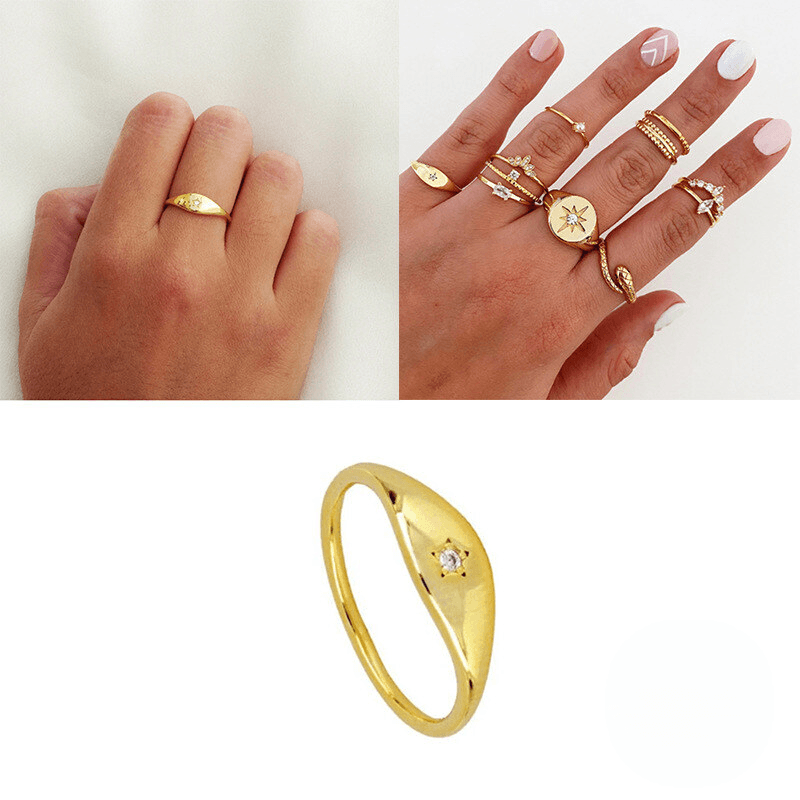 A27. 925 Sterling Silver Minimalist Smooth Heart Rings A Trendy And Creative Style Ring